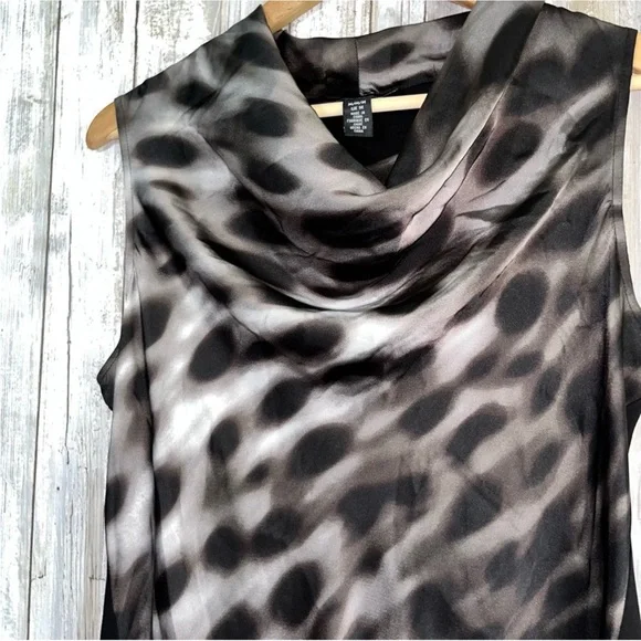 Kenneth Cole Drop Neck Sleeveless Blouse - Picture 4 of 5